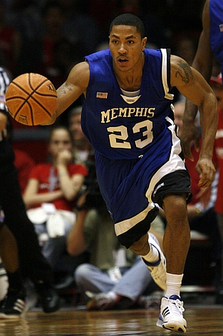 derrick rose in college. at College Basketball at